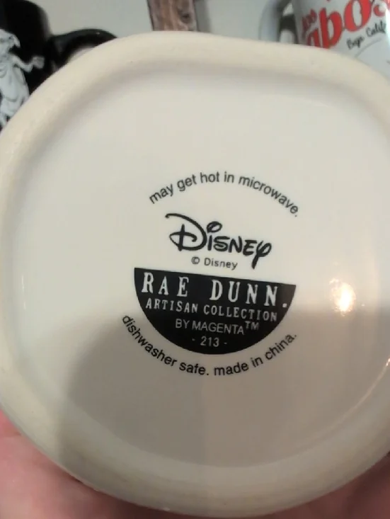 Rae Dunn White Ceramic Mug Base with Black Logo - Picture 3 of 3